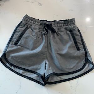 lululemon Varsity Shorts Unlined Grey/Black Sz4